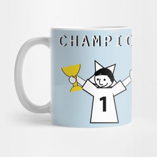 Champion with a trophy doodle Mug